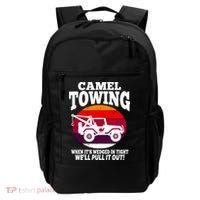 Camel Towing Meaningful Gift Funny Retro Camel Towing Funny Halloween Great Gift Backpack thumb 0