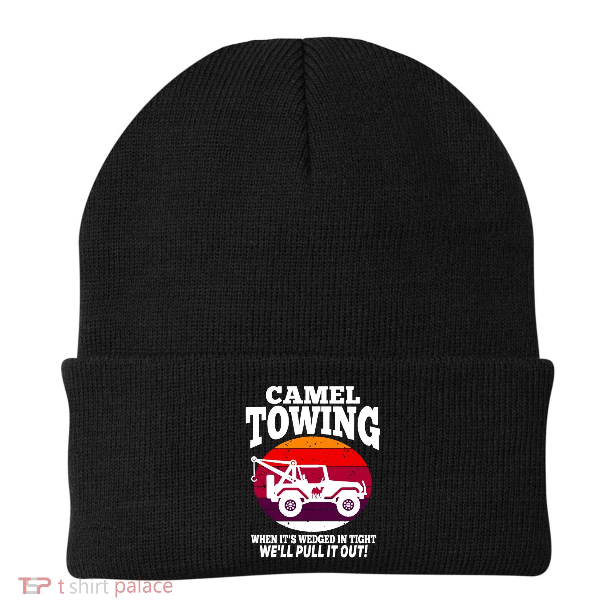 Camel Towing Meaningful Gift Funny Retro Camel Towing Funny Halloween Great Gift Beanie