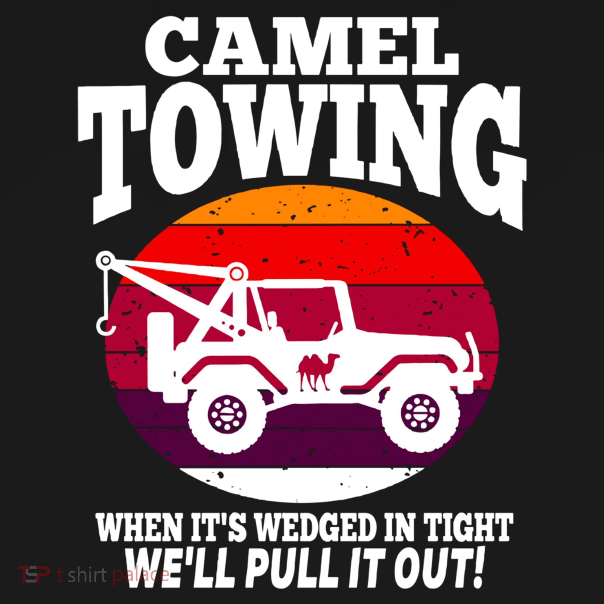 Camel Towing Meaningful Gift Funny Retro Camel Towing Funny Halloween Great Gift Women's Hoodie