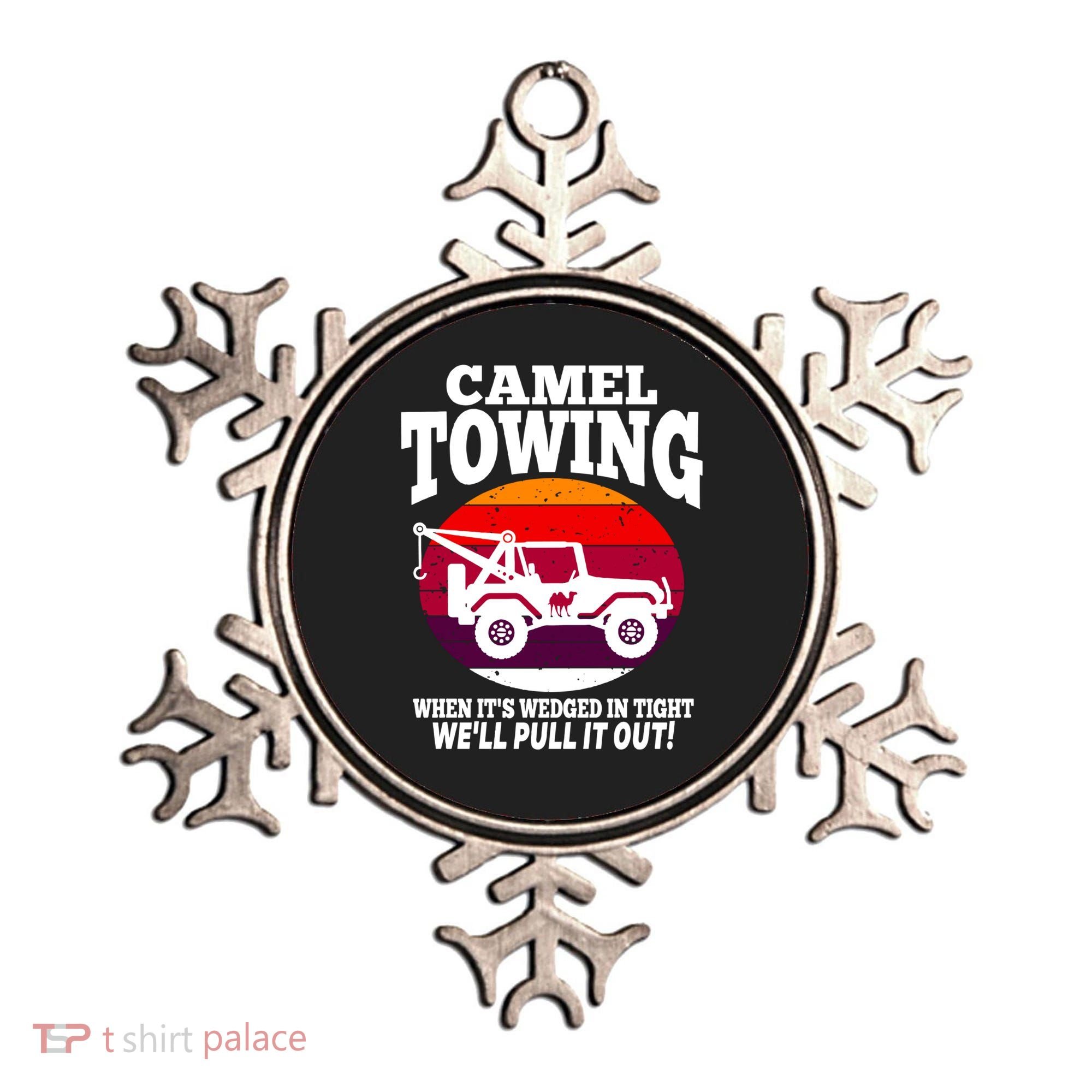 Camel Towing Meaningful Gift Funny Retro Camel Towing Funny Halloween Great Gift Ornament