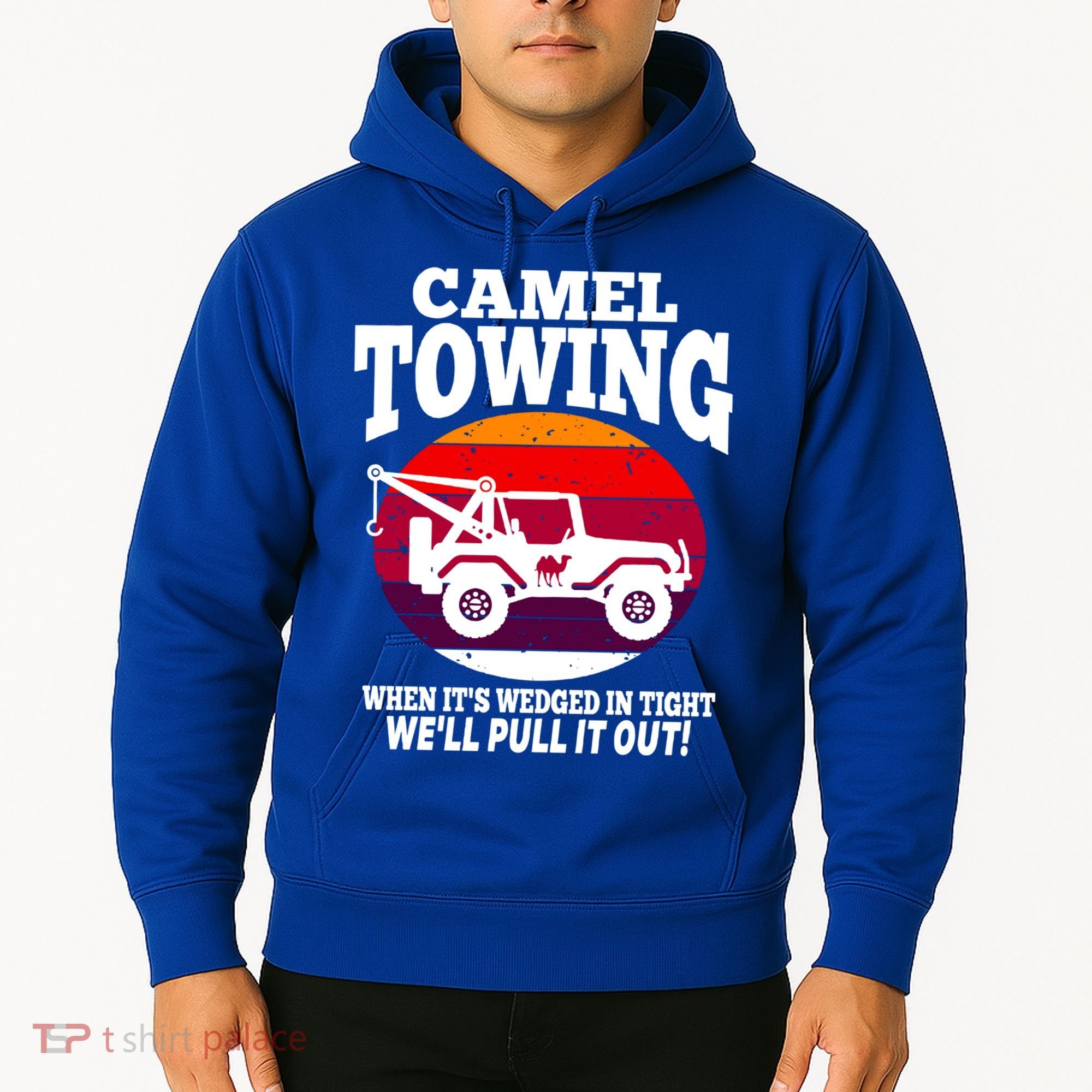 Camel Towing Meaningful Gift Funny Retro Camel Towing Funny Halloween Great Gift Hoodie