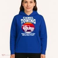 Camel Towing Meaningful Gift Funny Retro Camel Towing Funny Halloween Great Gift Hoodie thumb 5
