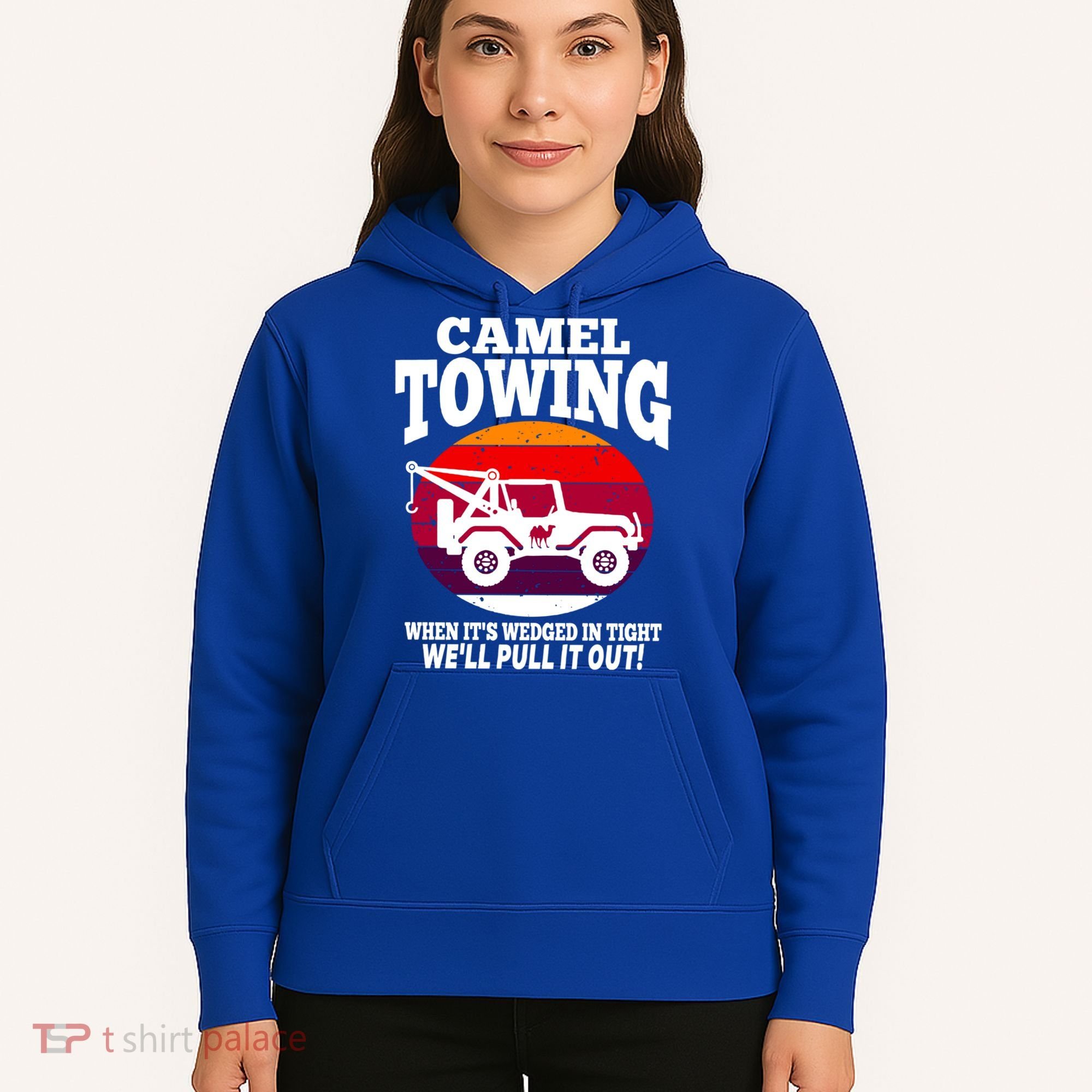 Camel Towing Meaningful Gift Funny Retro Camel Towing Funny Halloween Great Gift Hoodie