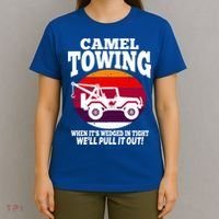 Camel Towing Meaningful Gift Funny Retro Camel Towing Funny Halloween Great Gift T-Shirt thumb 4
