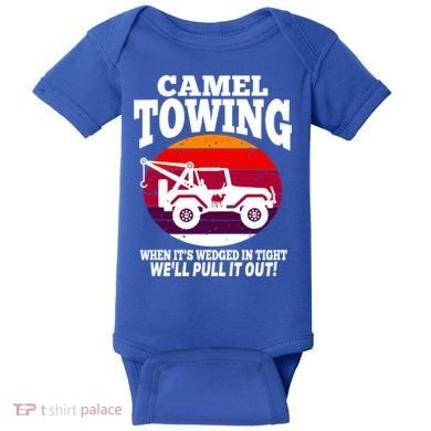 Camel Towing Meaningful Gift Funny Retro Camel Towing Funny Halloween Great Gift Baby Bodysuit