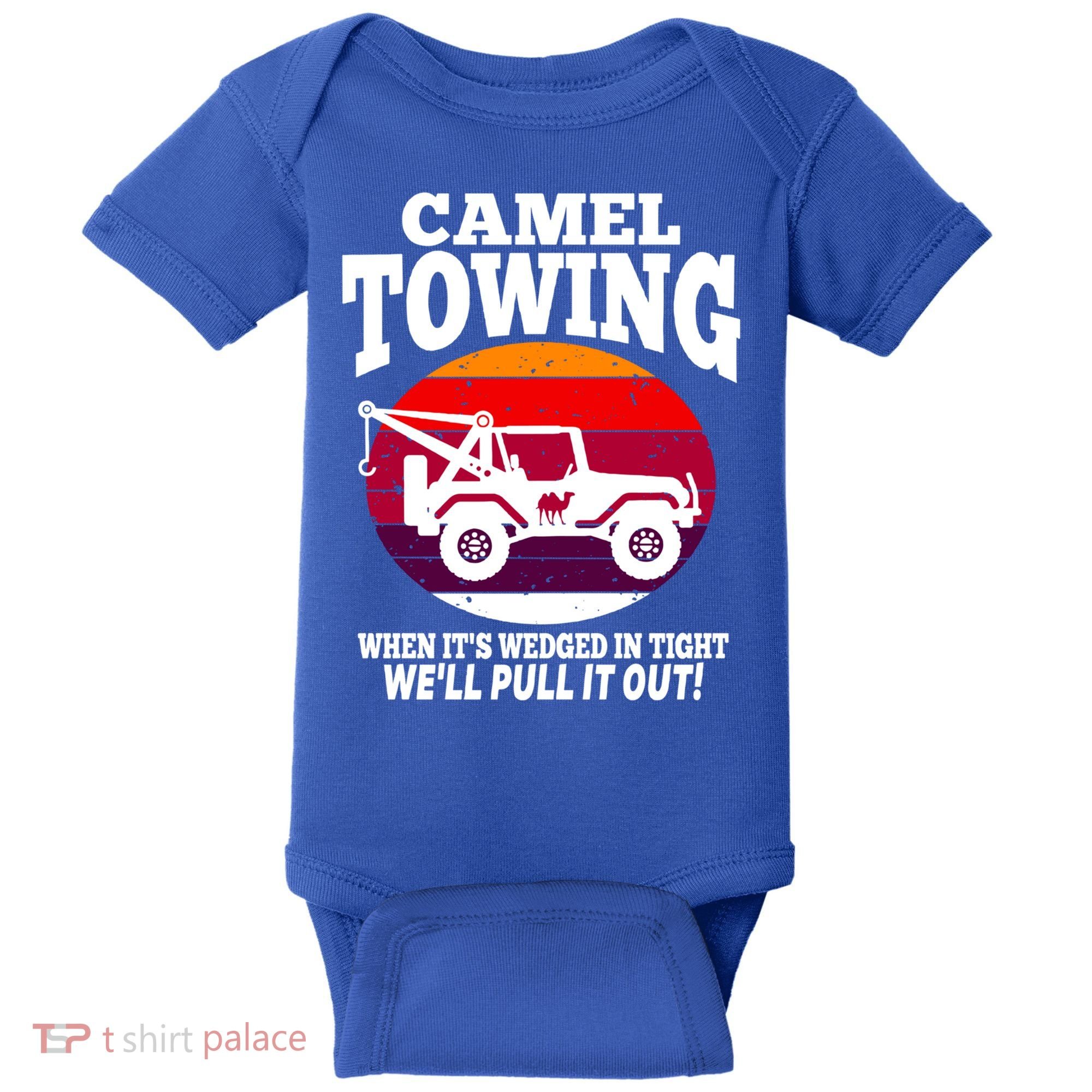 Camel Towing Meaningful Gift Funny Retro Camel Towing Funny Halloween Great Gift Baby Bodysuit