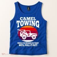 Camel Towing Meaningful Gift Funny Retro Camel Towing Funny Halloween Great Gift Tank Top thumb 2