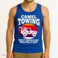 Camel Towing Meaningful Gift Funny Retro Camel Towing Funny Halloween Great Gift Tank Top thumb 3