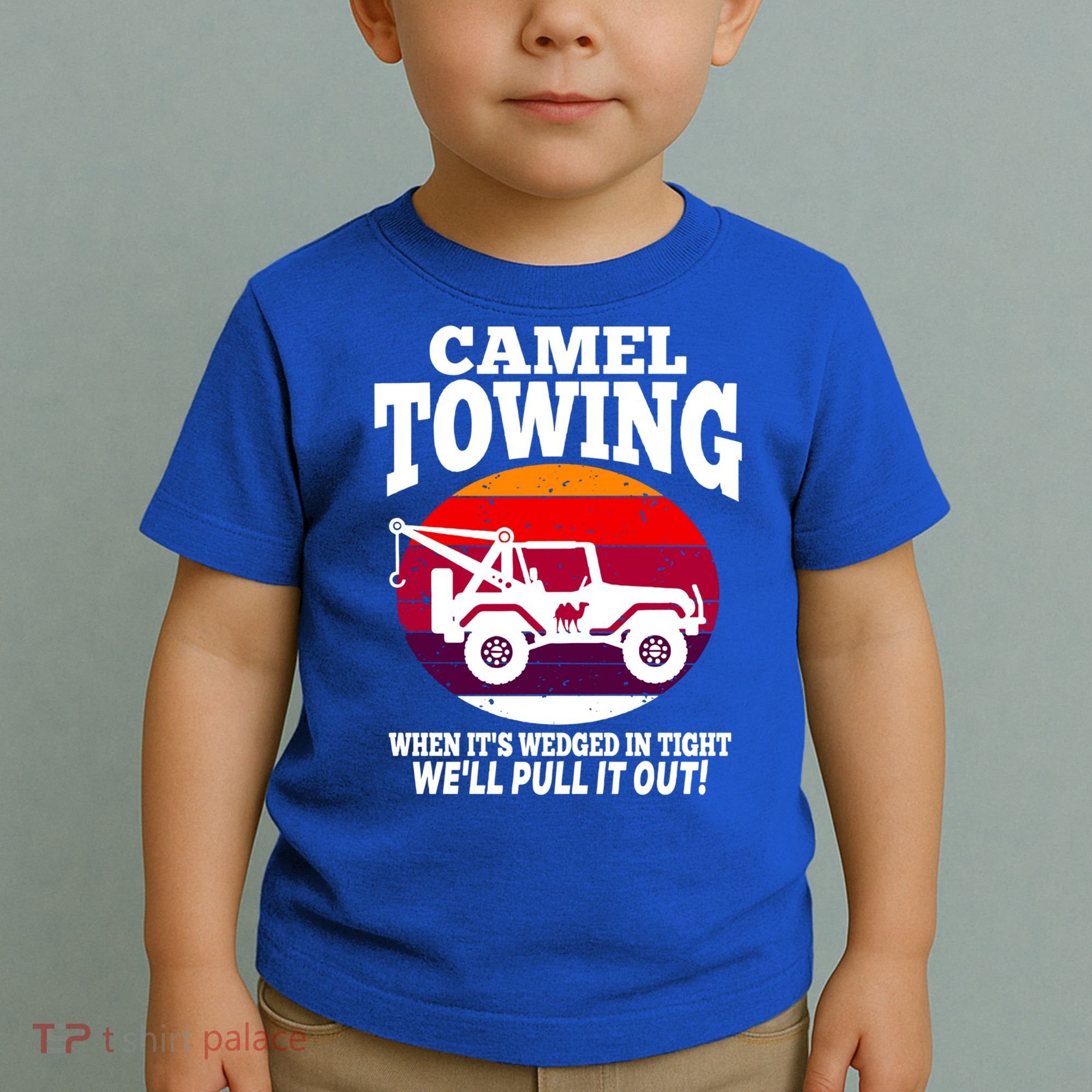 Camel Towing Meaningful Gift Funny Retro Camel Towing Funny Halloween Great Gift Toddler T-Shirt