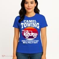 Camel Towing Meaningful Gift Funny Retro Camel Towing Funny Halloween Great Gift Women's T-Shirt thumb 4