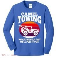 Camel Towing Meaningful Gift Funny Retro Camel Towing Funny Halloween Great Gift Kids Long Sleeve Shirt thumb 0