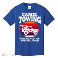Camel Towing Meaningful Gift Funny Retro Camel Towing Funny Halloween Great Gift Kids T-Shirt thumb 0