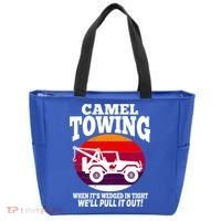 Camel Towing Meaningful Gift Funny Retro Camel Towing Funny Halloween Great Gift Tote Bag thumb 0