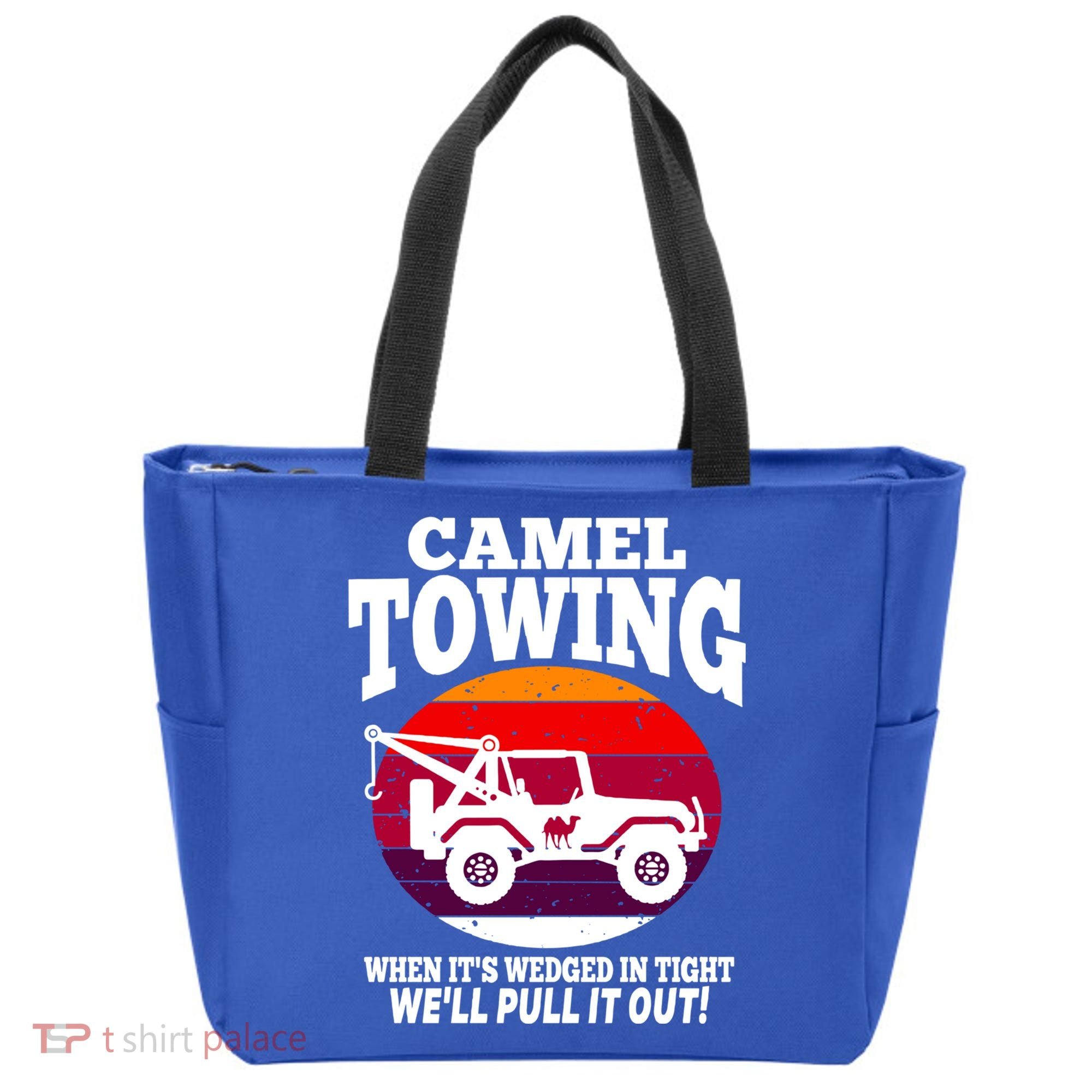 Camel Towing Meaningful Gift Funny Retro Camel Towing Funny Halloween Great Gift Tote Bag