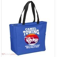Camel Towing Meaningful Gift Funny Retro Camel Towing Funny Halloween Great Gift Tote Bag thumb 2