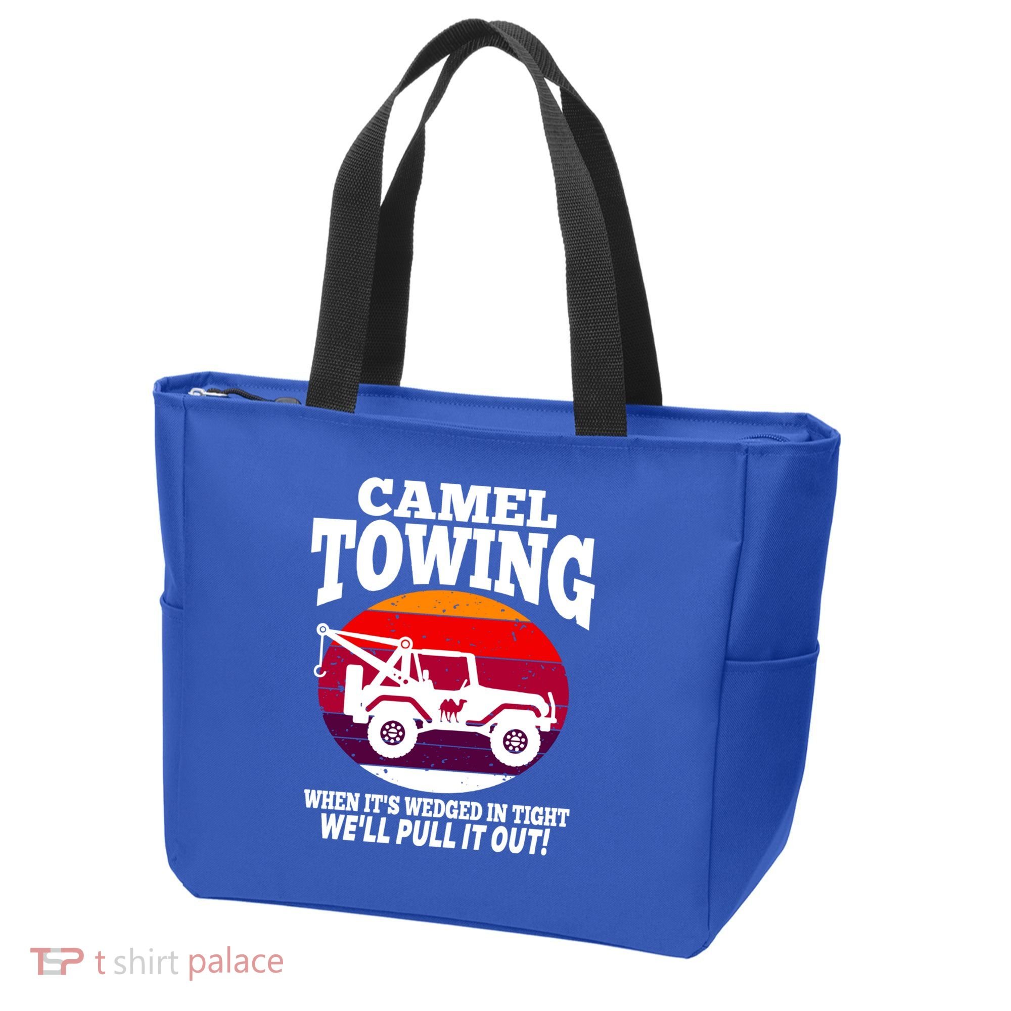 Camel Towing Meaningful Gift Funny Retro Camel Towing Funny Halloween Great Gift Tote Bag