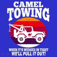 Camel Towing Meaningful Gift Funny Retro Camel Towing Funny Halloween Great Gift Tote Bag thumb 4
