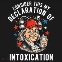 Consider This My Declaration Of Intoxication Apron thumb 3
