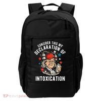 Consider This My Declaration Of Intoxication Backpack thumb 0