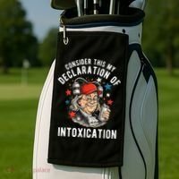 Consider This My Declaration Of Intoxication Golf Towel thumb 2