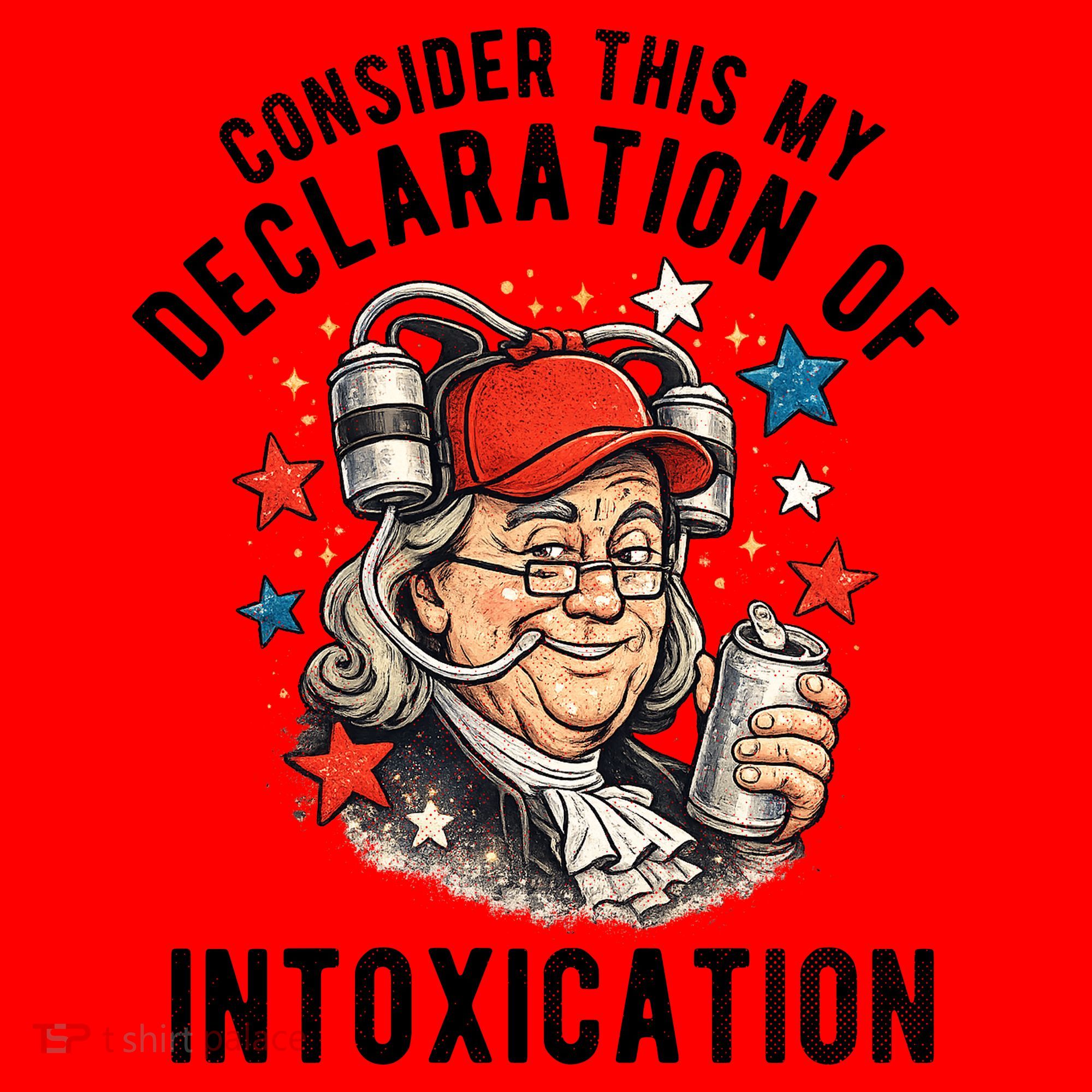 Consider This My Declaration Of Intoxication Santa Hat