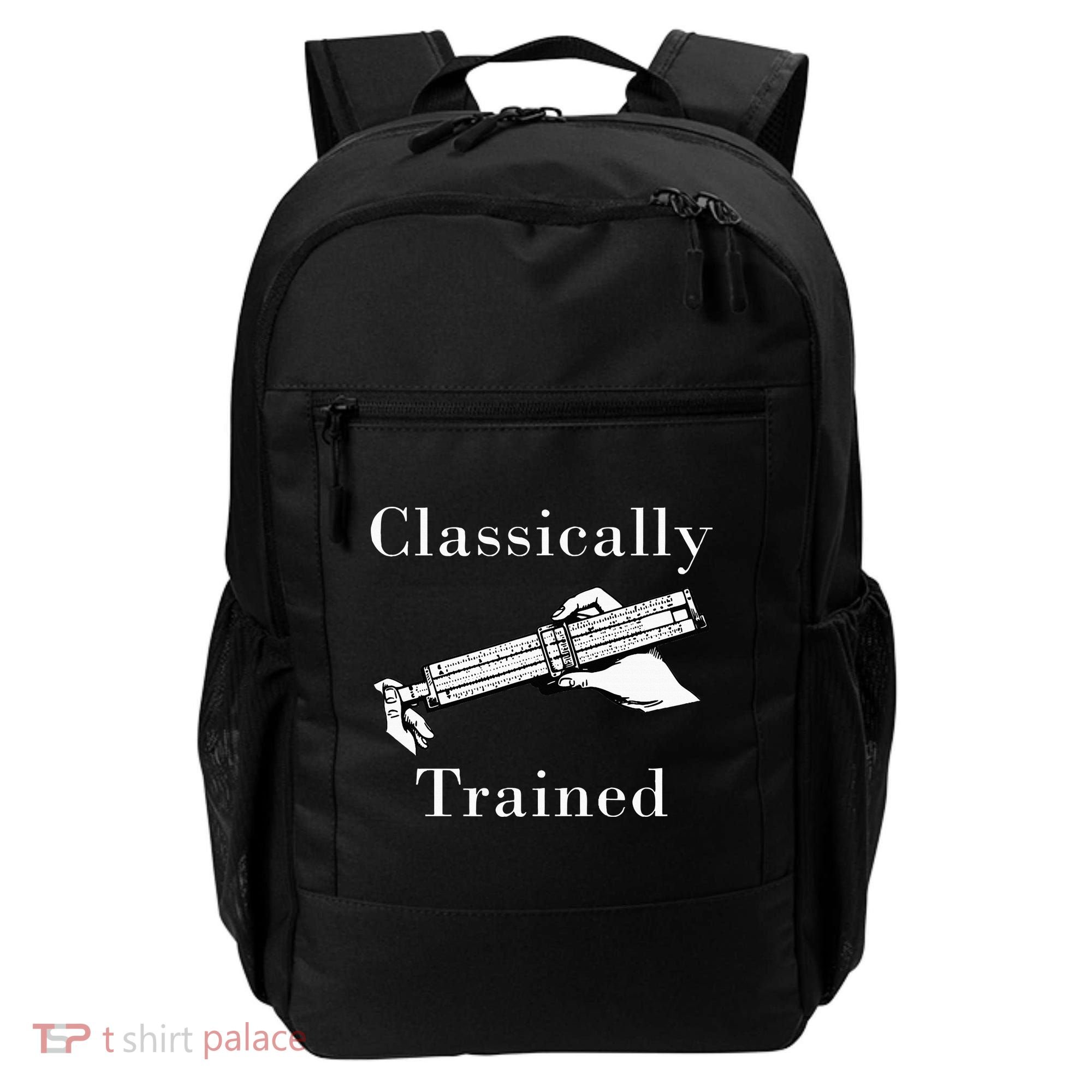 Classically Trained Mechanical Analog Calculator Slide Rule Backpack