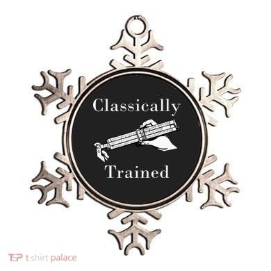 Classically Trained Mechanical Analog Calculator Slide Rule Ornament