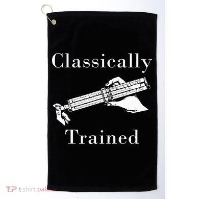 Classically Trained Mechanical Analog Calculator Slide Rule Golf Towel