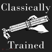 Classically Trained Mechanical Analog Calculator Slide Rule Golf Towel thumb 3