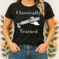 Classically Trained Mechanical Analog Calculator Slide Rule Women's T-Shirt thumb 2