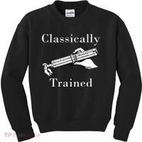 Classically Trained Mechanical Analog Calculator Slide Rule Kids Sweatshirt thumb 0