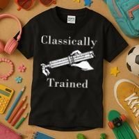 Classically Trained Mechanical Analog Calculator Slide Rule Kids T-Shirt thumb 3
