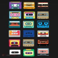 Cassette Tapes Mixtapes 1980s 1990s Radio Music Women's Tank Top thumb 5