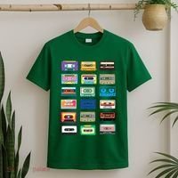 Cassette Tapes Mixtapes 1980s 1990s Radio Music T-Shirt thumb 2