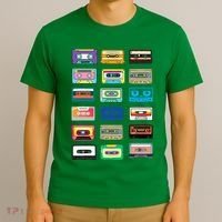 Cassette Tapes Mixtapes 1980s 1990s Radio Music T-Shirt thumb 3