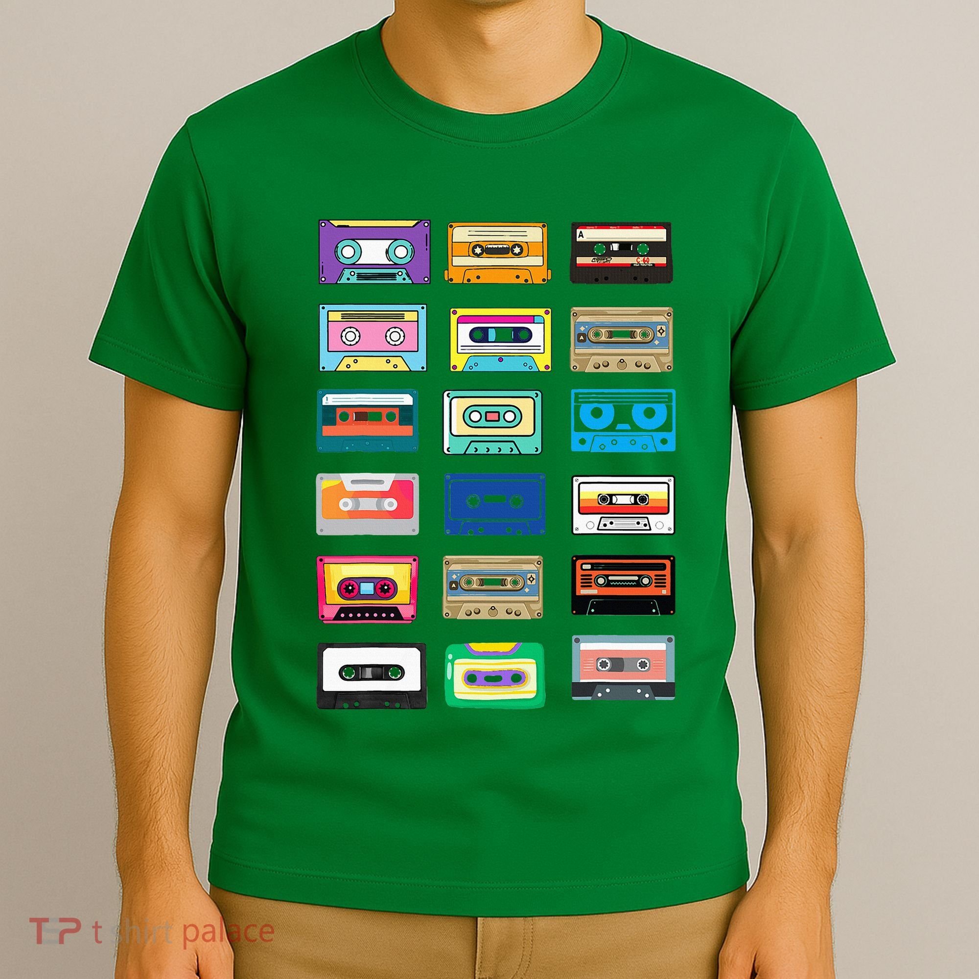 Cassette Tapes Mixtapes 1980s 1990s Radio Music T-Shirt