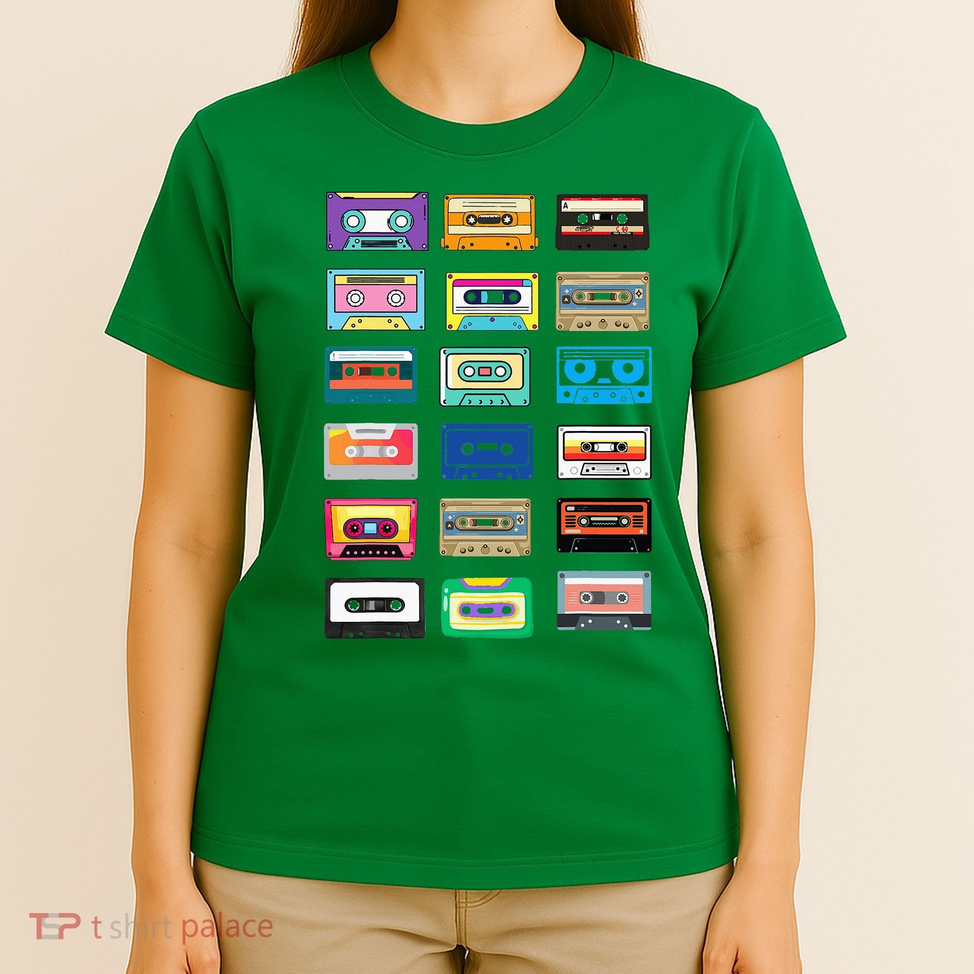 Cassette Tapes Mixtapes 1980s 1990s Radio Music T-Shirt