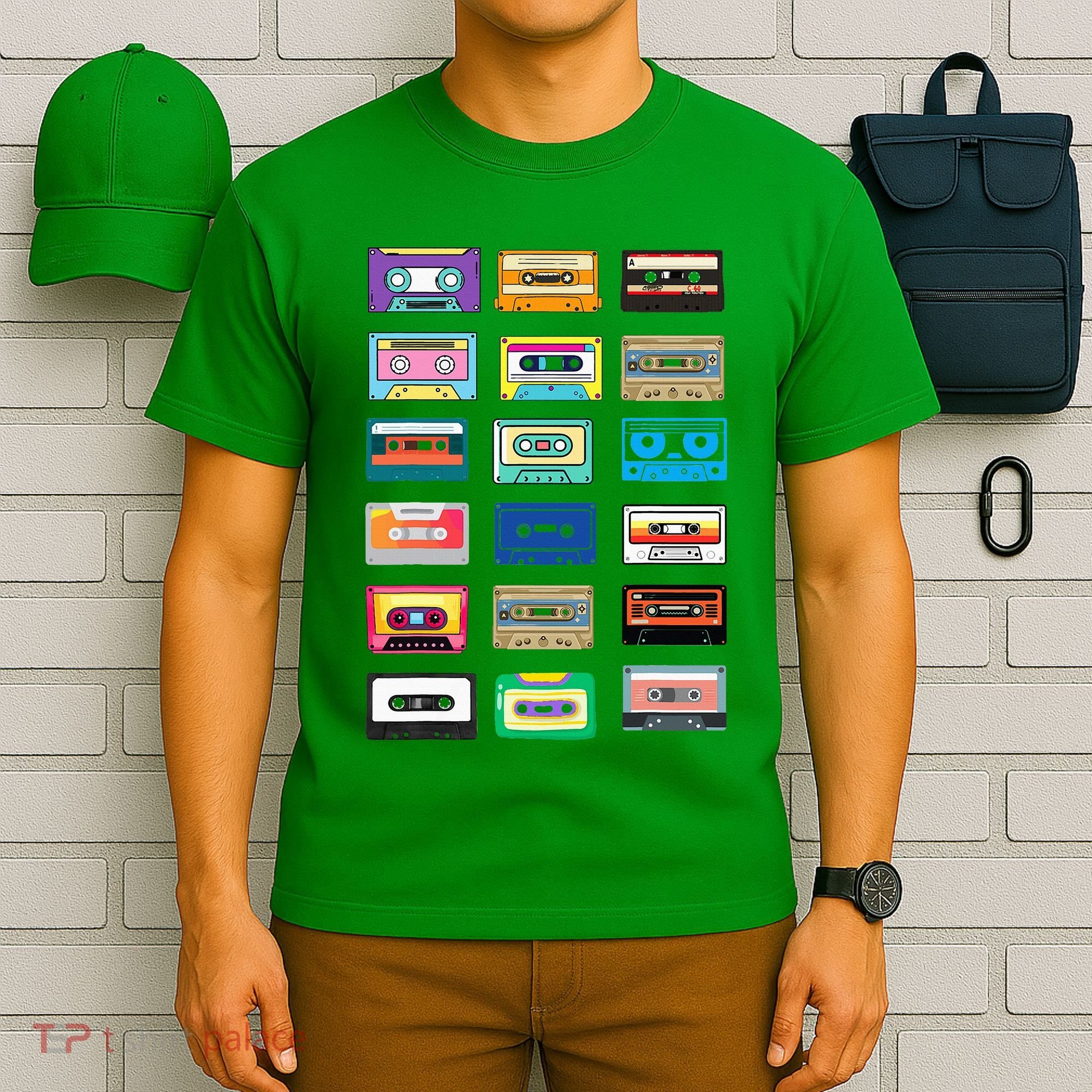 Cassette Tapes Mixtapes 1980s 1990s Radio Music T-Shirt