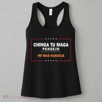 Chinga Tu Maga Pendejo No Mas Naranja Women's Tank Top thumb 3