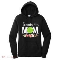 Cool Tennis Mom Flower Mom MotherS Day Cute Mom Tennis Mama Gift Women's Hoodie thumb 0