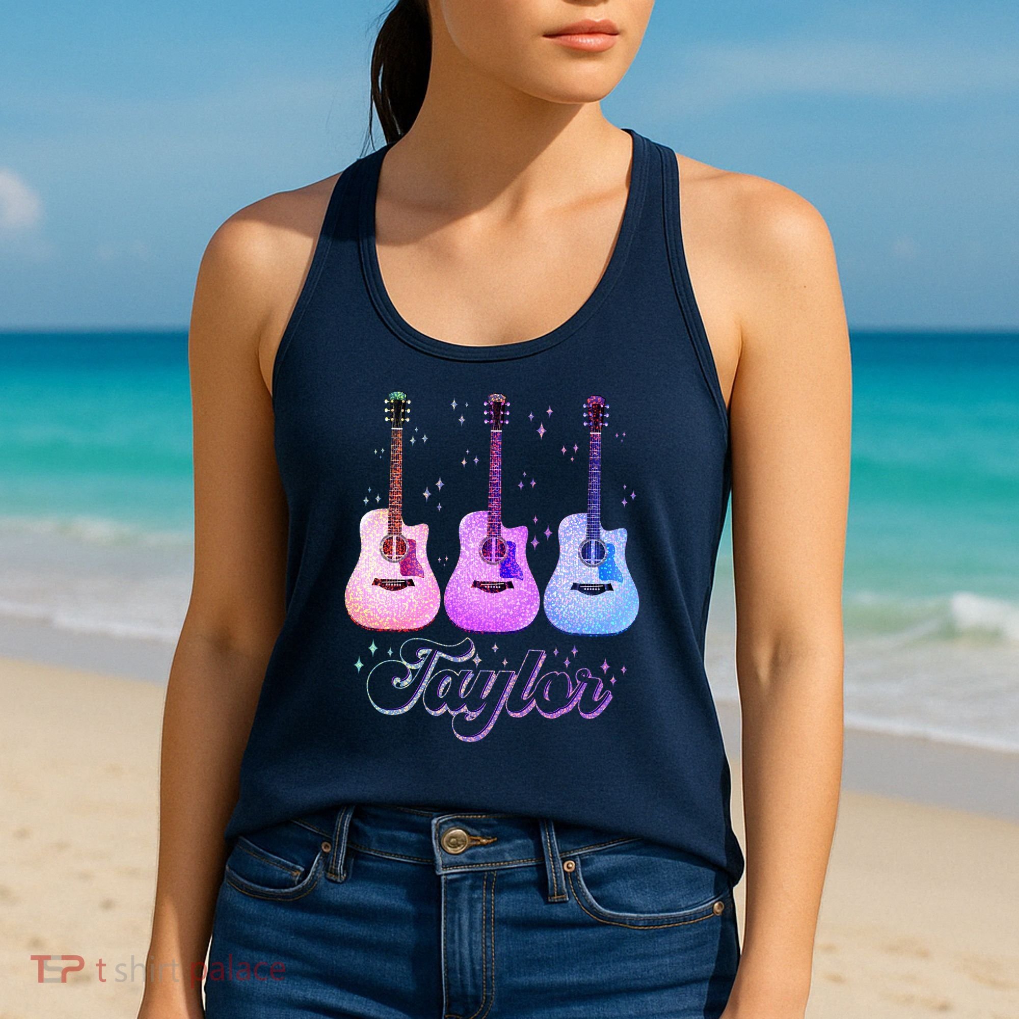 Cute Taylor Music Fan Lover Women's Tank Top