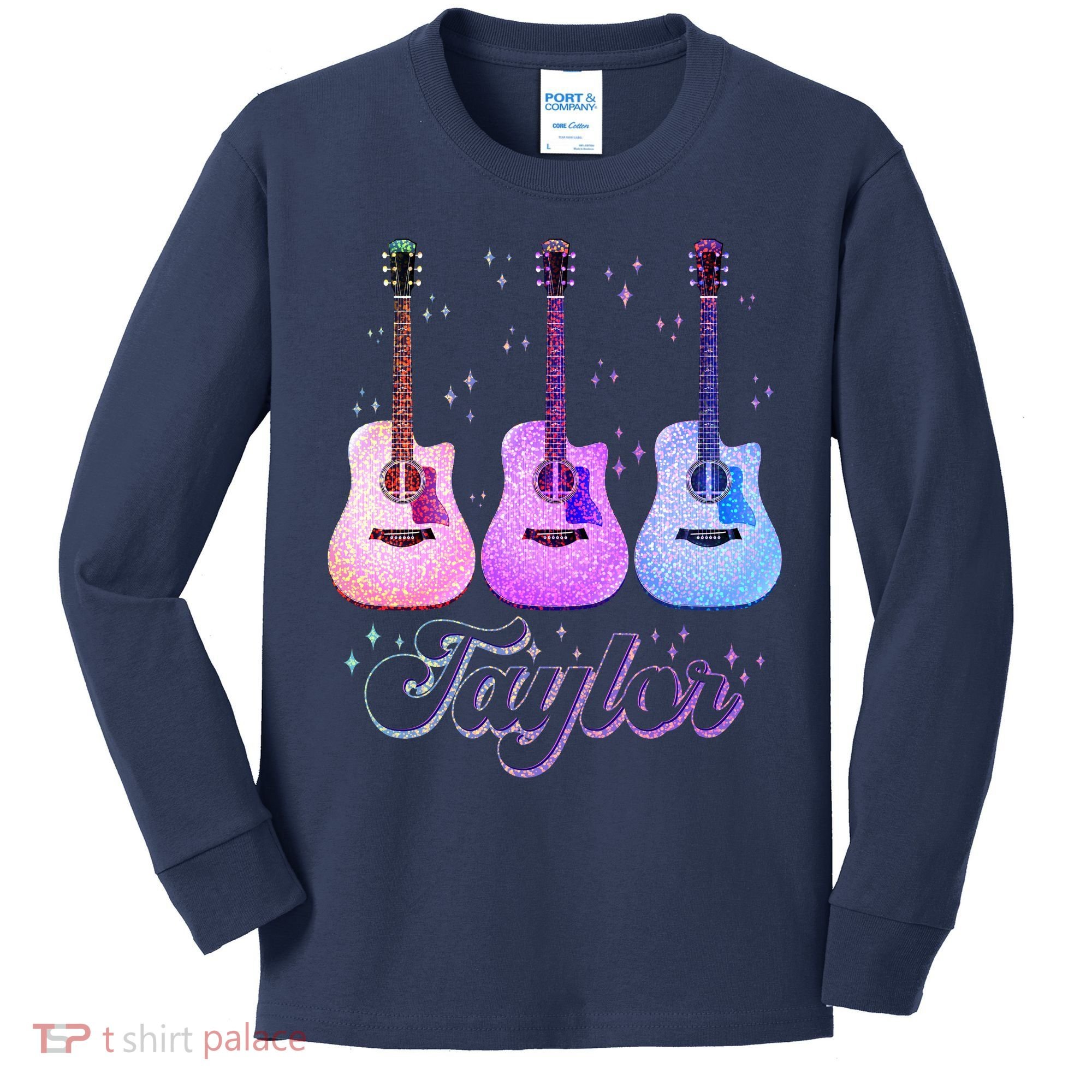Cute Taylor Music Fan Lover Kids Long Sleeve Shirt