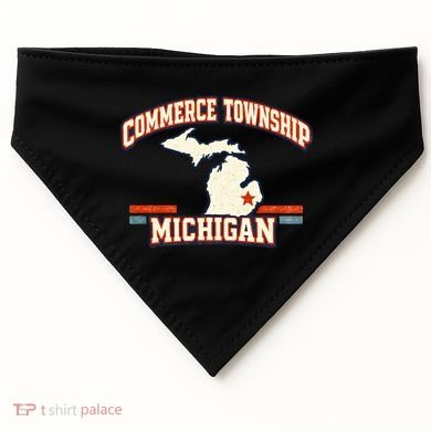 Commerce Township MI Classic Hometown Pride USA-Made Doggie Bandana