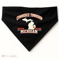Commerce Township MI Classic Hometown Pride USA-Made Doggie Bandana thumb 0