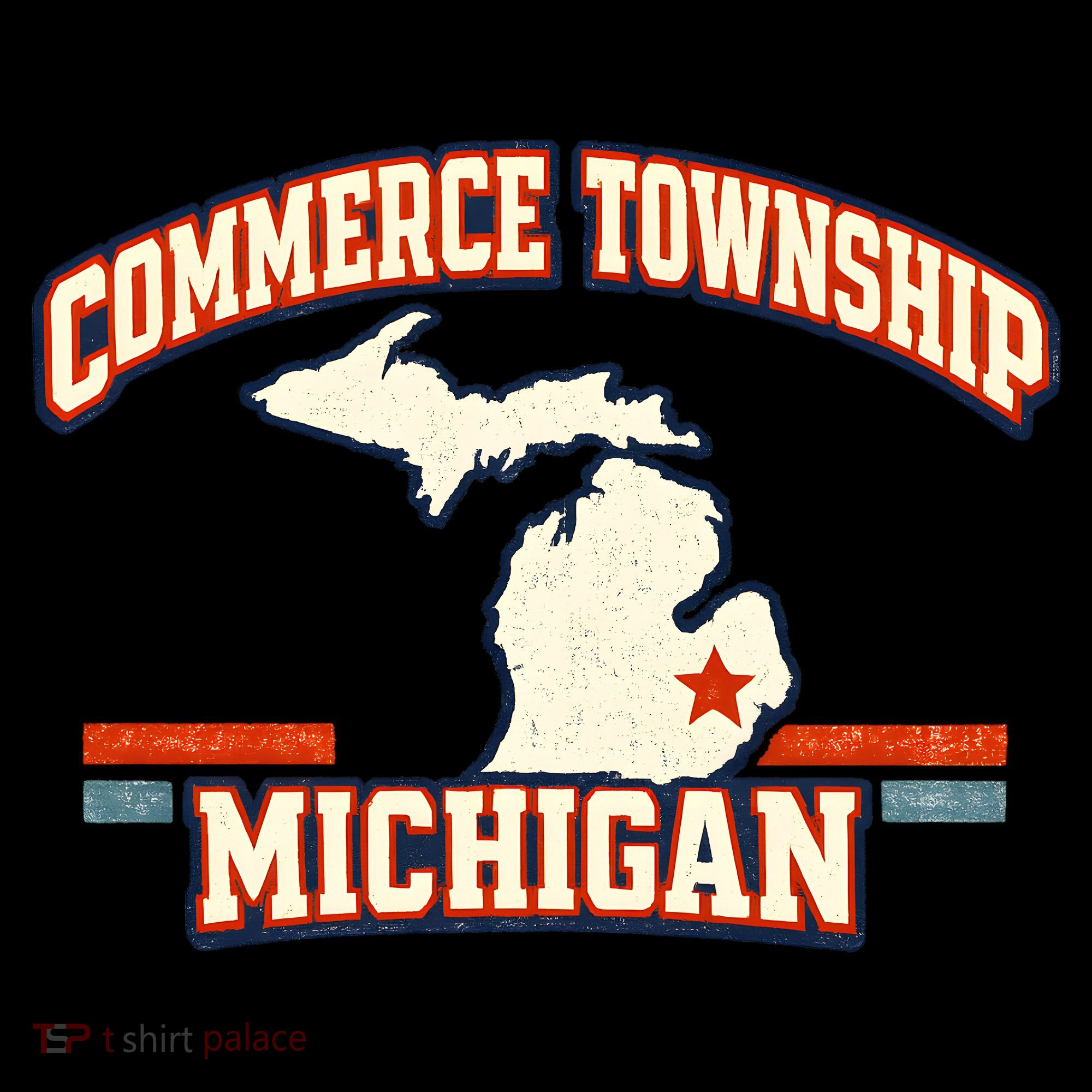 Commerce Township MI Classic Hometown Pride Bucket Hat