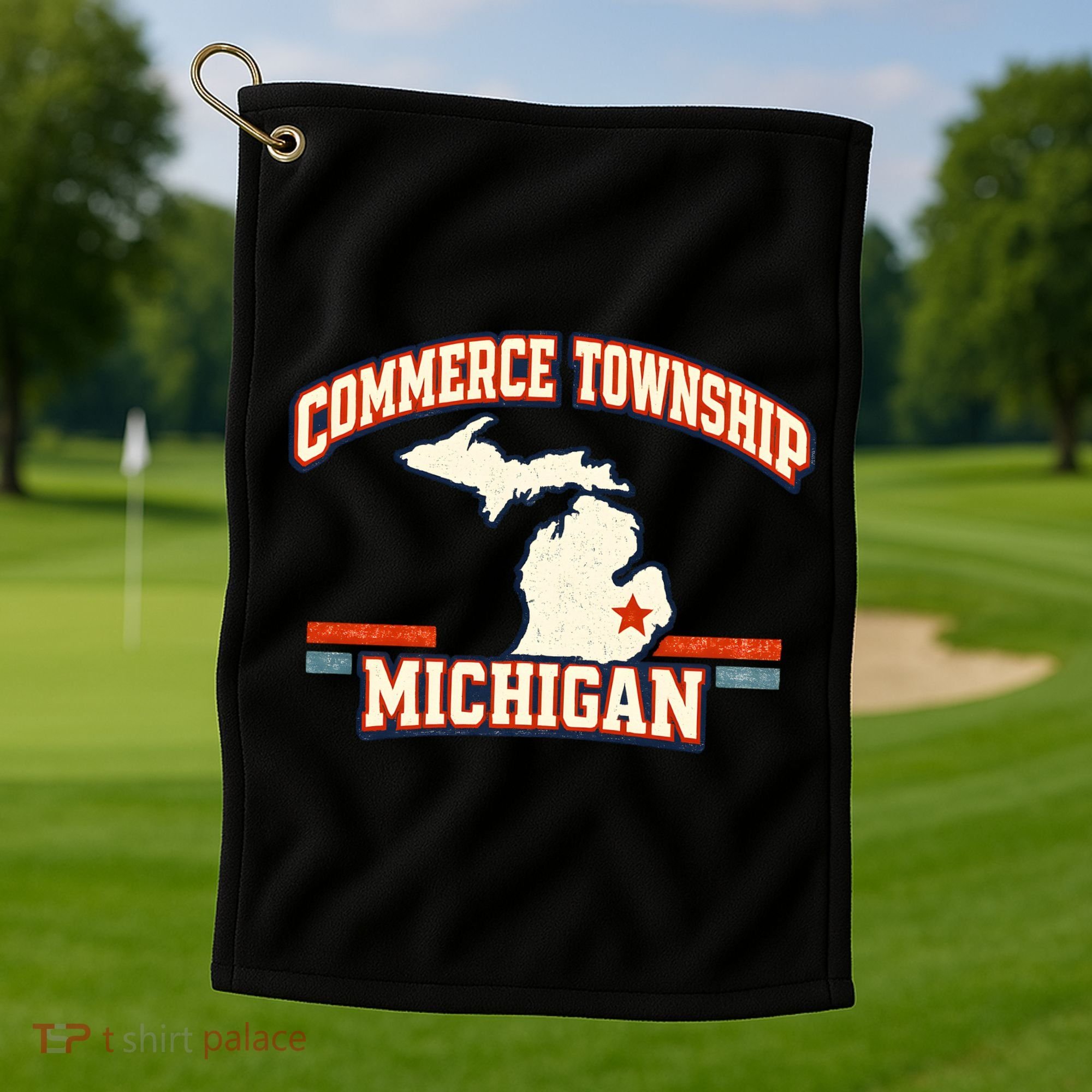 Commerce Township MI Classic Hometown Pride Golf Towel