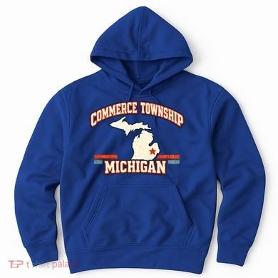 Commerce Township MI Classic Hometown Pride Hoodie