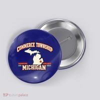 Commerce Township MI Classic Hometown Pride Button thumb 0