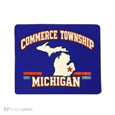 Commerce Township MI Classic Hometown Pride Mousepad