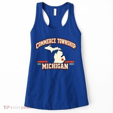 Commerce Township MI Classic Hometown Pride Women's Tank Top